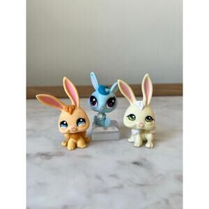 Littlest Pet Shop Rabbit #178, #1441 and LPS #66 Rabbit "Hoplet Grazer" Blue